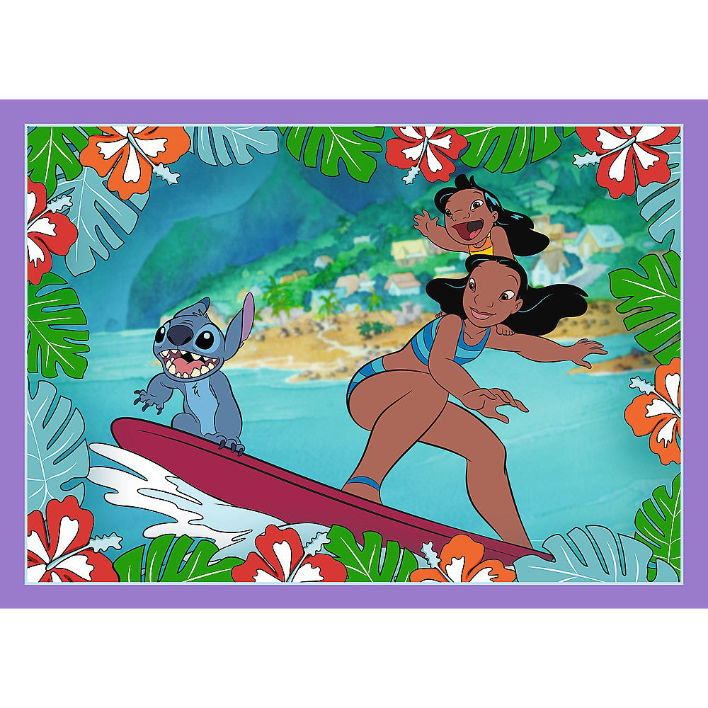 PUZZLE TREFL 4IN1 STITCH ZIUA FERMECATA