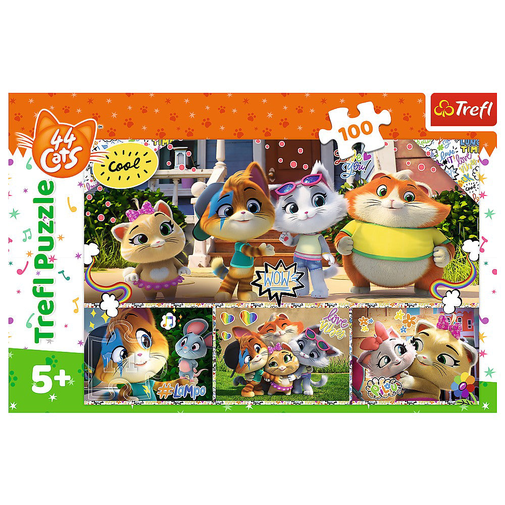 PUZZLE TREFL 100 44 PISICI PRIETENII