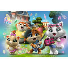 PUZZLE TREFL PRIMO 24 SUPER MAXI 44 PISICI TRUPA PISICILOR
