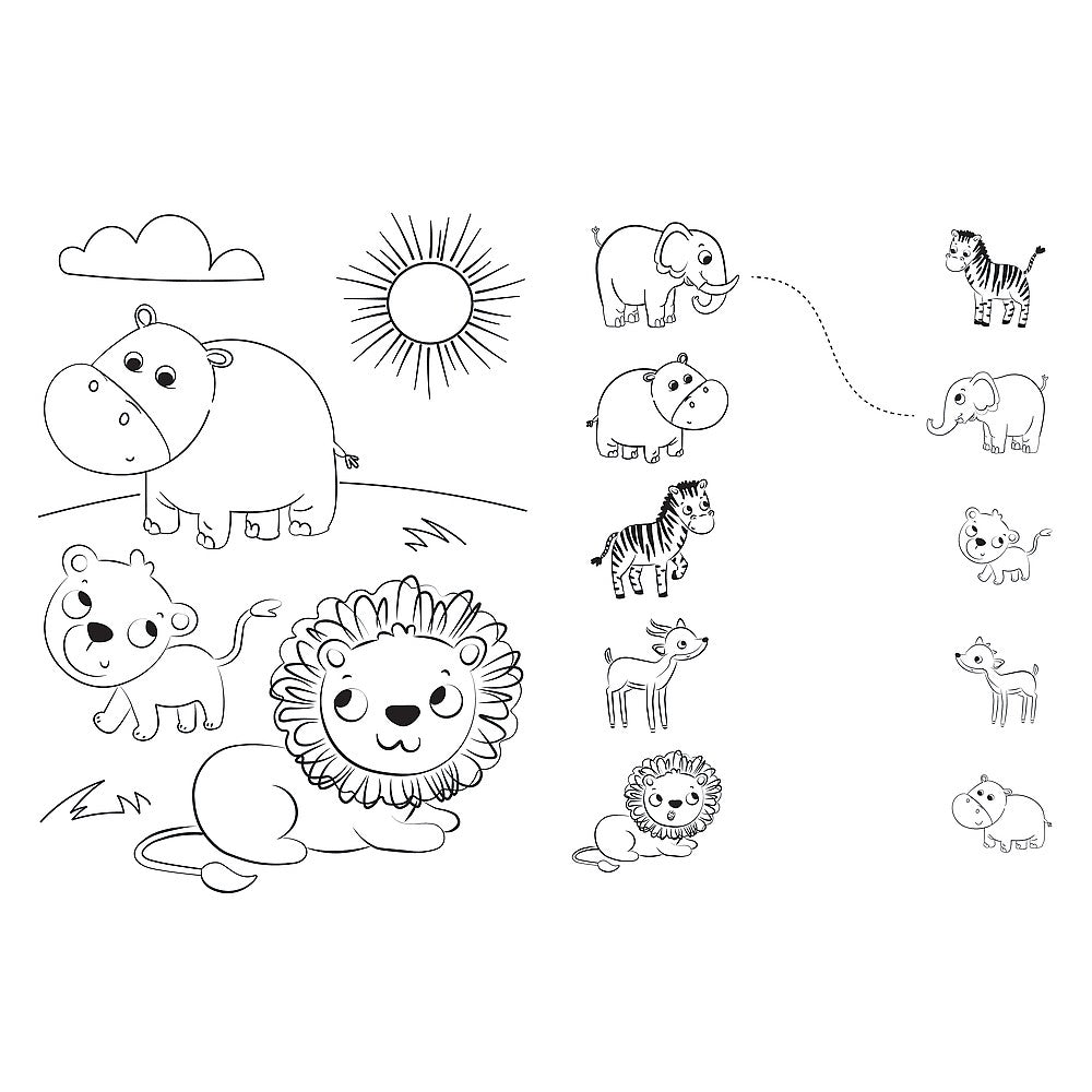PUZZLE TREFL PRIMO 24 SUPER MAXI BABIES AND THE BEAR IN SAFARI