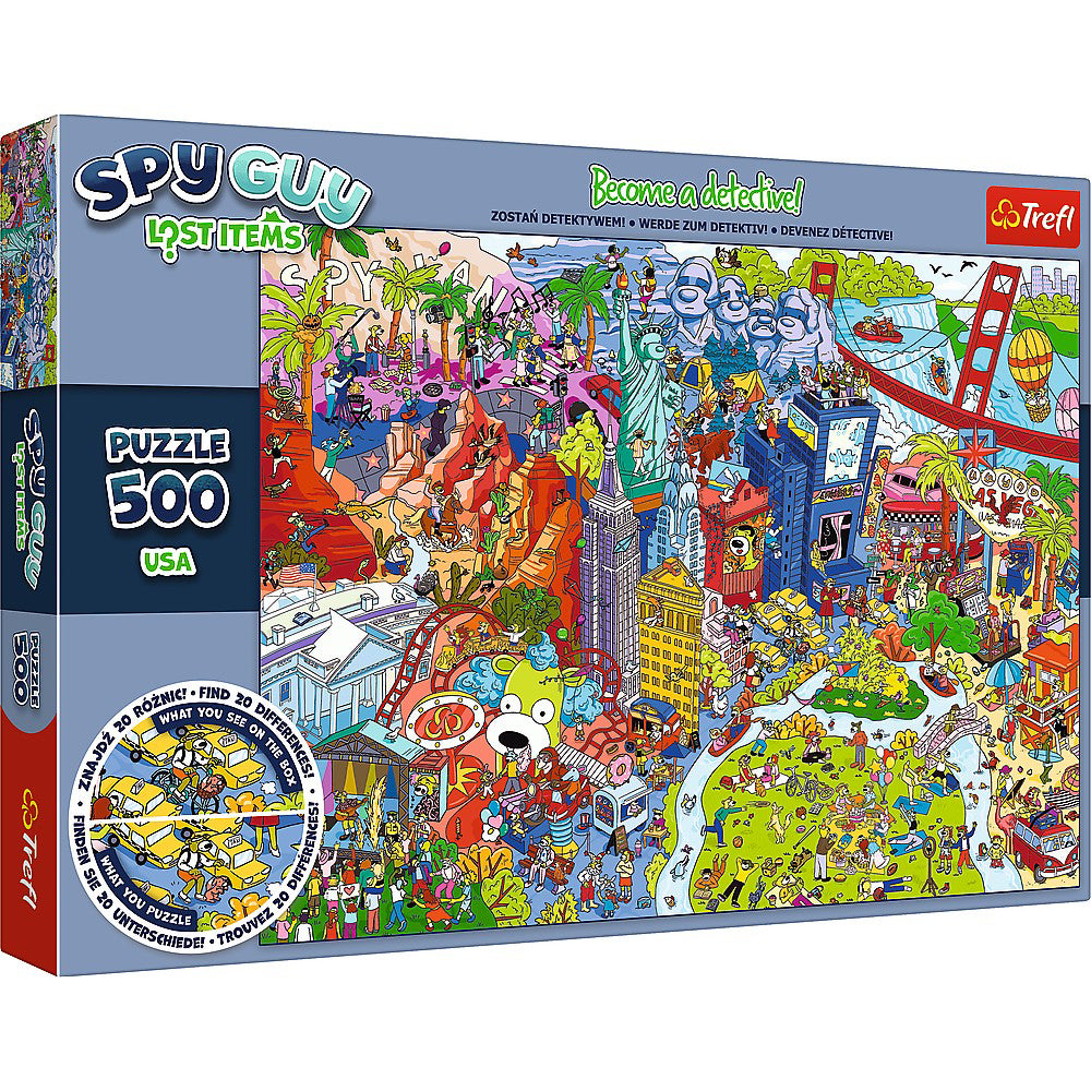 PUZZLE TREFL 500 SPY GUY OBIECTE PIERDUTE IN USA