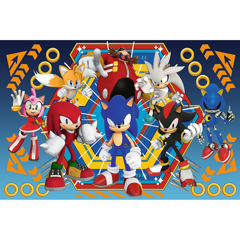 PUZZLE TREFL PRIMO SUPER SHAPE XXL 104 SONIC