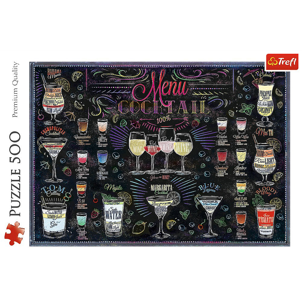 PUZZLE TREFL 500 MENIUL DE COCKTAILURI