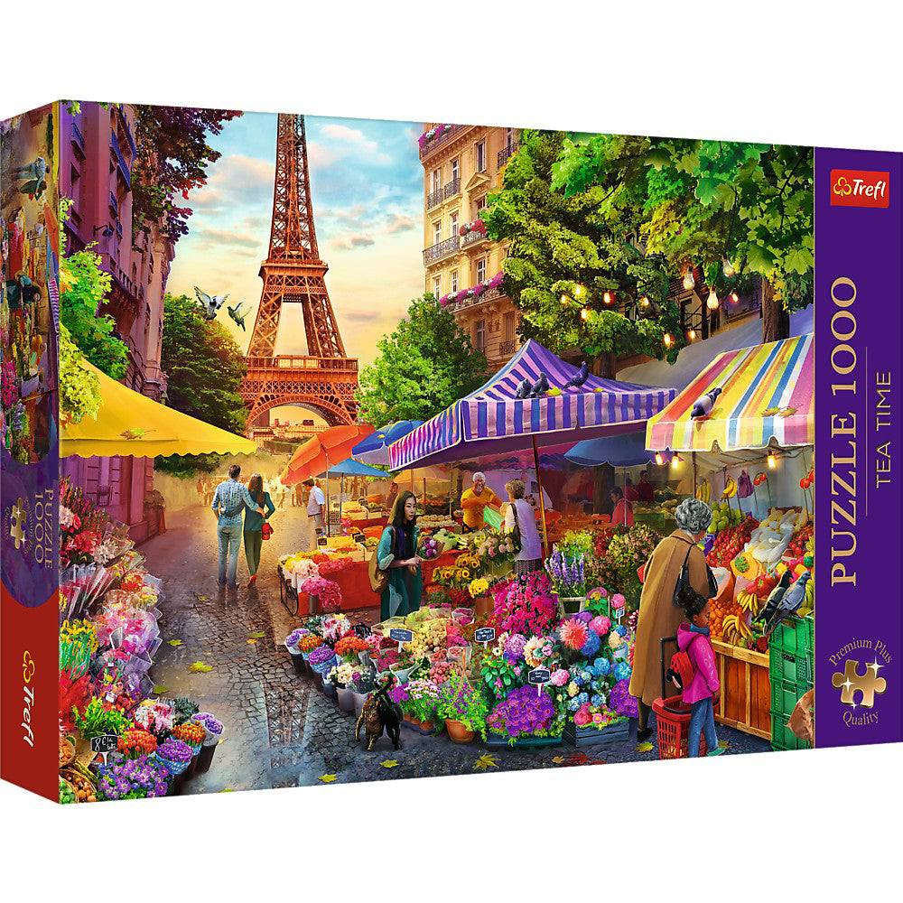 PUZZLE TREFL 1000 PREMIUM PLUS TEA TIME PIATA DE FLORI