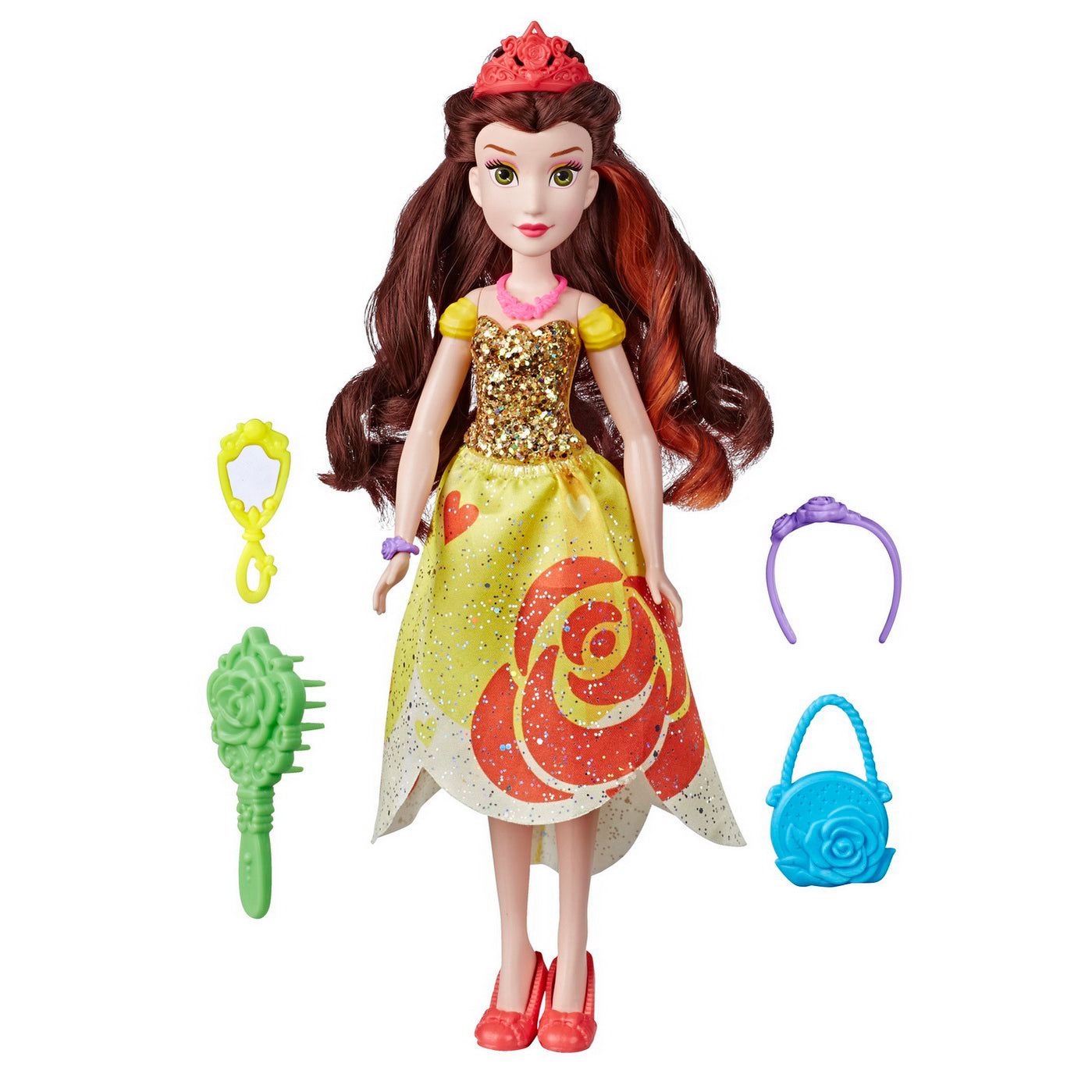 PAPUSA PRINTESA BELLE ACCESORIZATA CU STIL