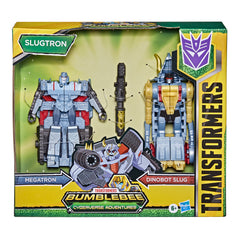 TRANSFORMERS CYBERVERSE FIGURINE MEGATRON SI  DINOBOT SLUG 14CM