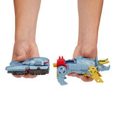 TRANSFORMERS CYBERVERSE FIGURINE MEGATRON SI  DINOBOT SLUG 14CM