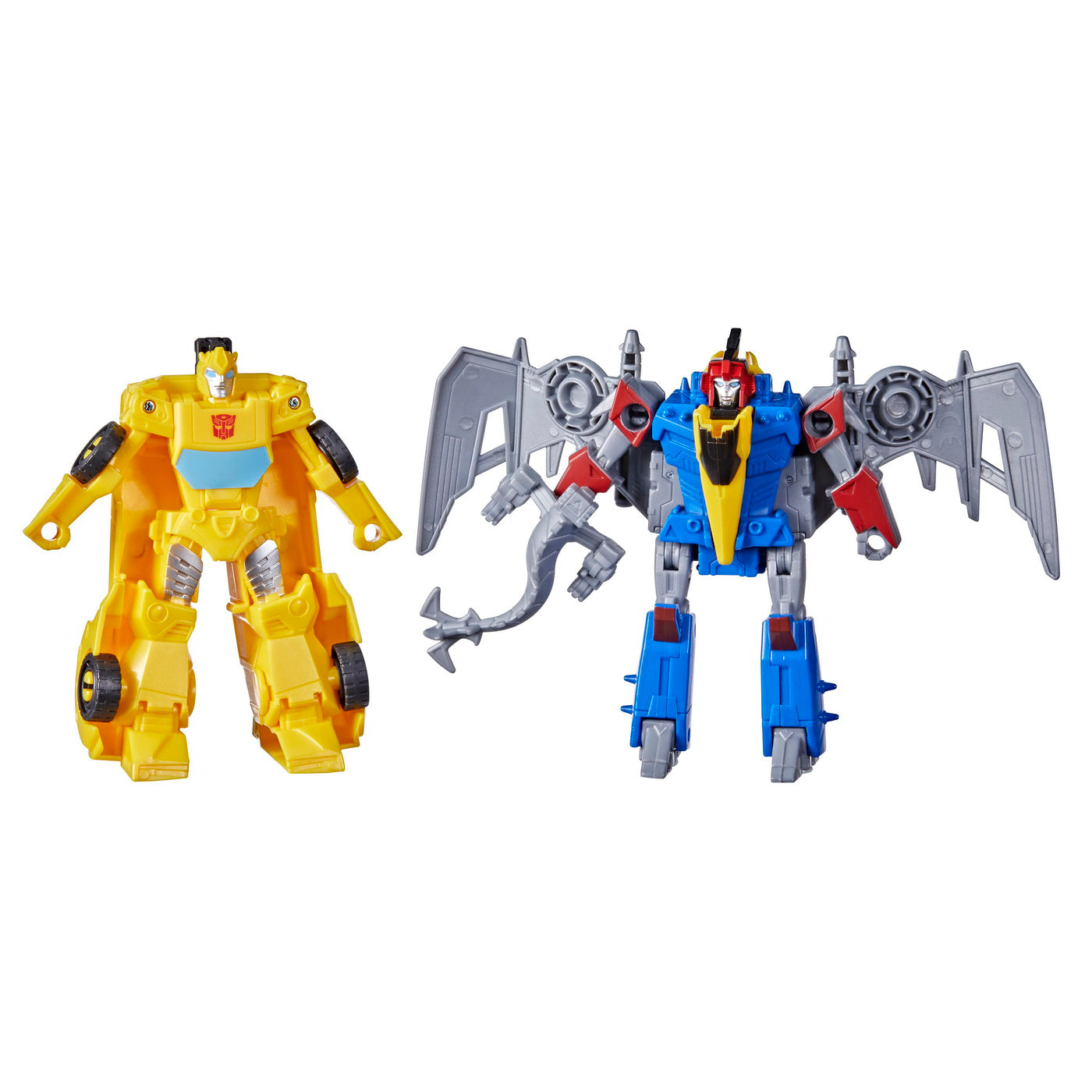 TRANSFORMERS CYBERVERSE FIGURINE BUMBLEBEE SI DINOBOT SWOOP 14CM