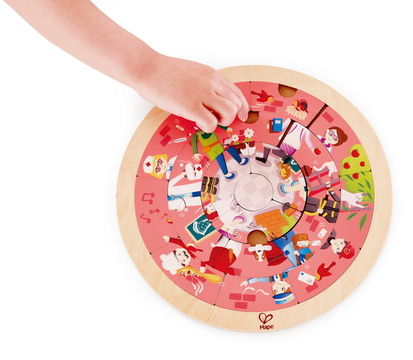 HAPE PUZZLE ROTUND CU 2 FETE