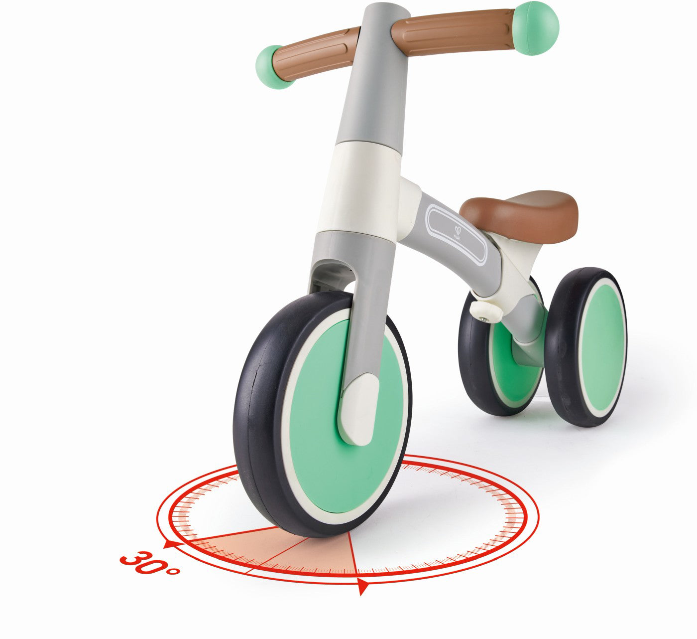 HAPE BICICLETA DE ECHILIBRU VERDE CU 3 ROTI