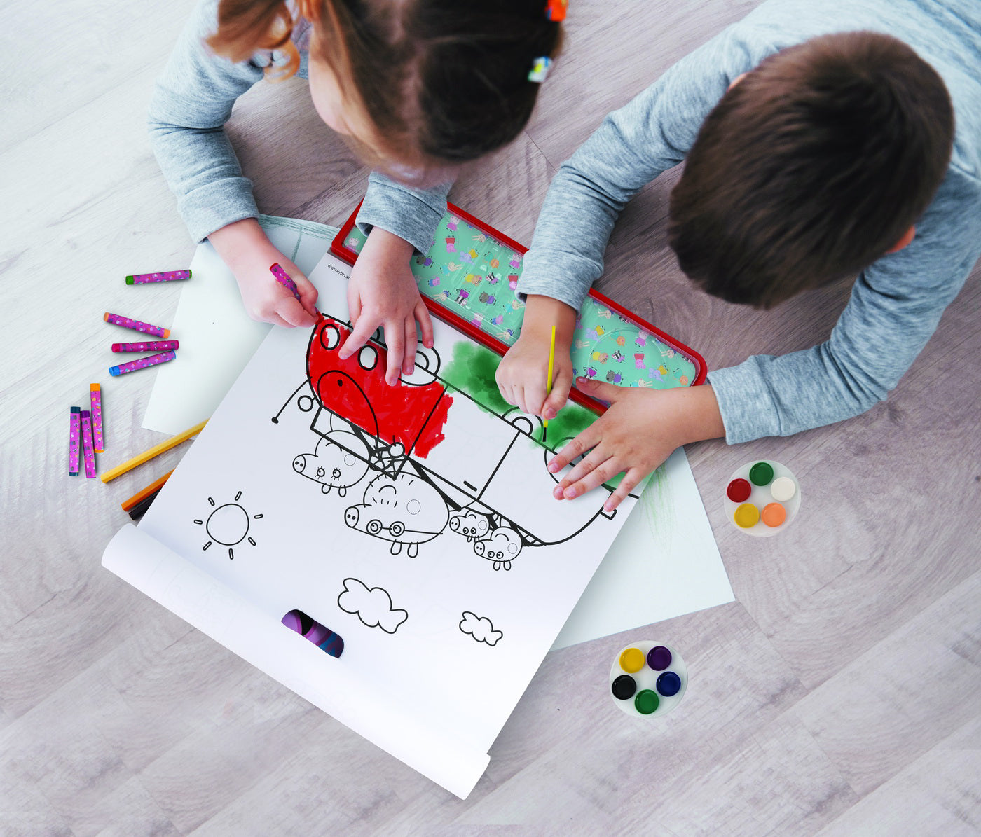 PEPPA PIG SET PENTRU DESEN GIGA BLOCK 4 IN 1