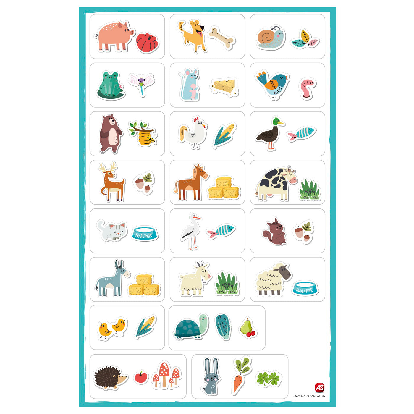 CUTIE MAGNETICA ANIMALE CU 41 DE PIESE