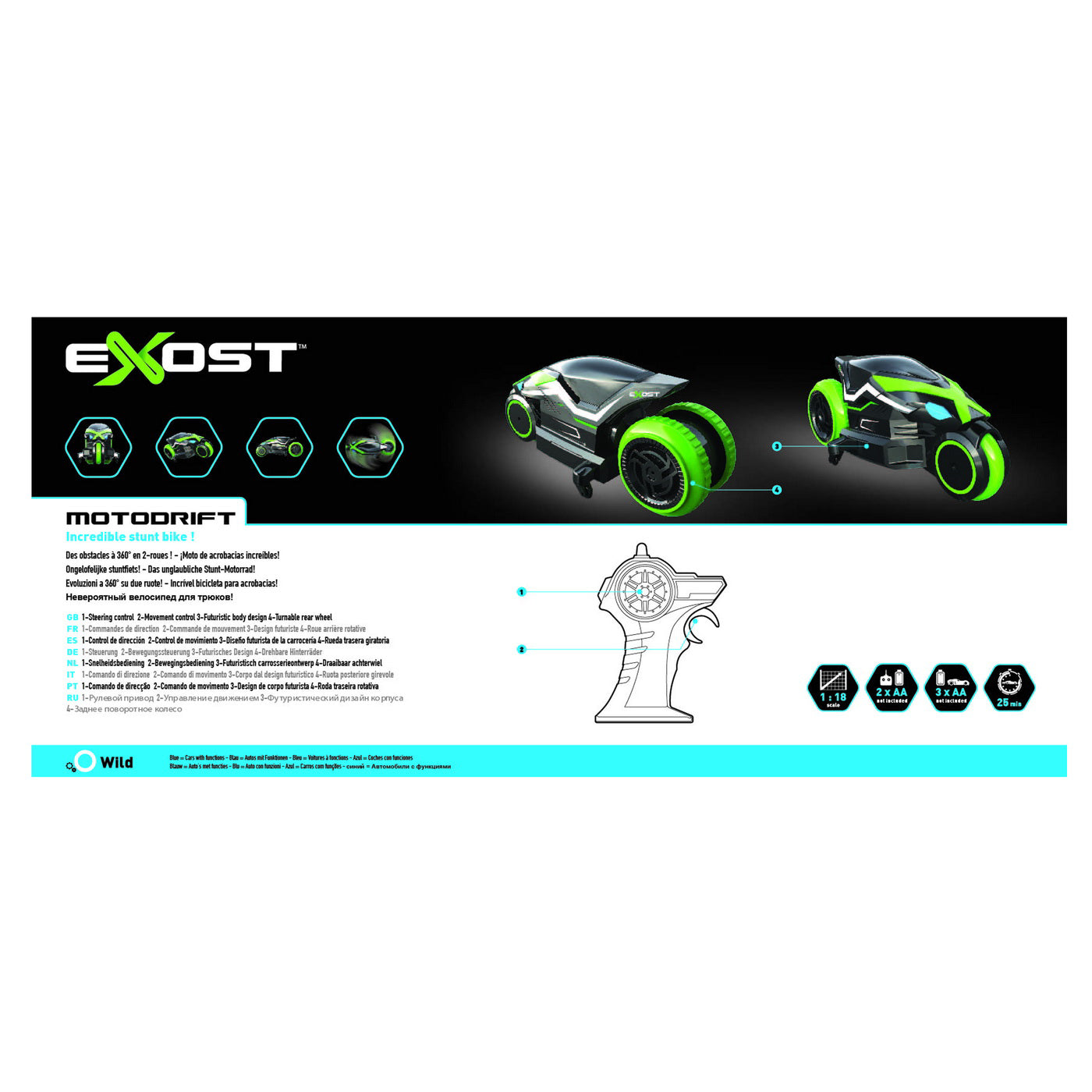 MOTOCICLETA DRIFT CU RADIOCOMANDA EXOST