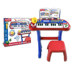 BONTEMPI ORGA ELECTRONICA CU MICROFON SI SCAUN ROSIE