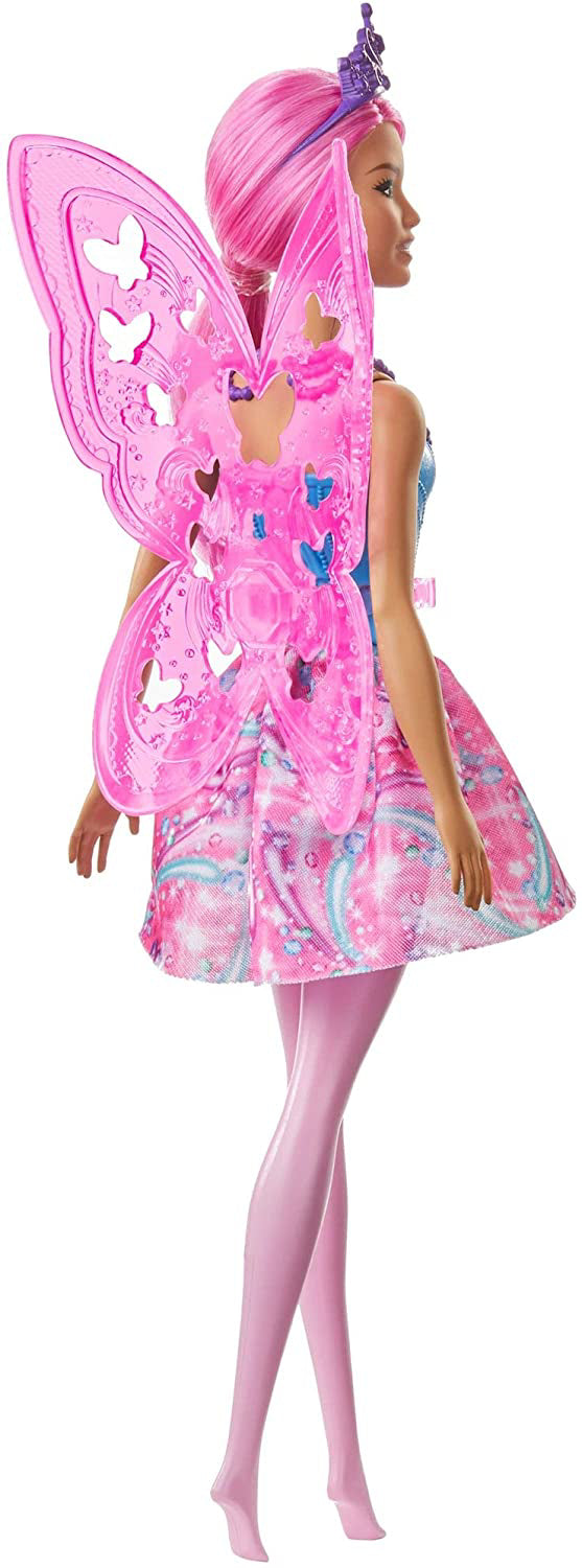 BARBIE PAPUSA PRINTESA DREAMTOPIA ZANE CU PAR ROZ SI ARIPI