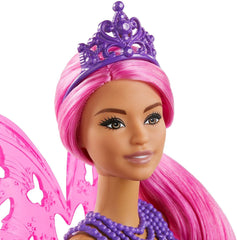 BARBIE PAPUSA PRINTESA DREAMTOPIA ZANE CU PAR ROZ SI ARIPI