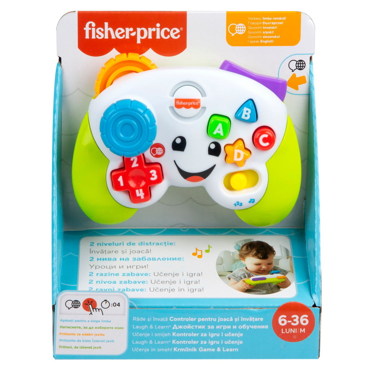 FISHER PRICE CONTROLLER INTERACTIV IN LIMBA ROMANA