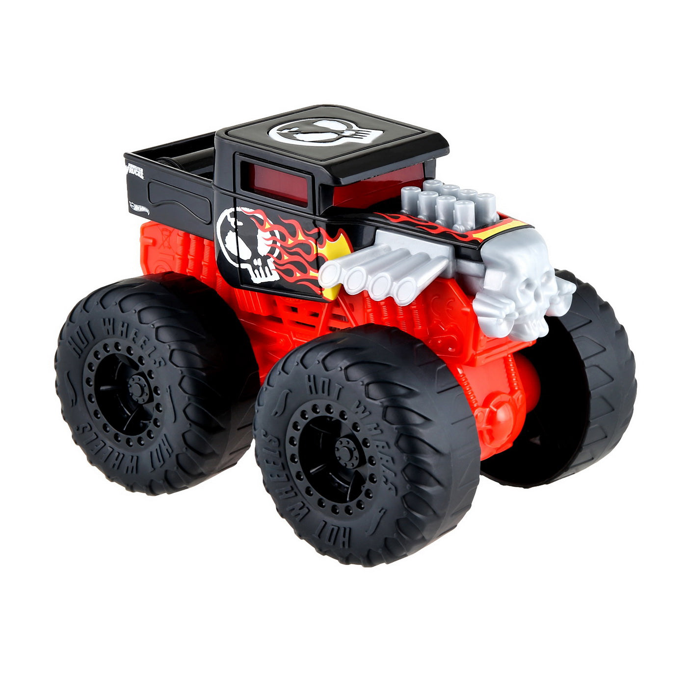 HOT WHEELS MONSTER TRUCK ROARIN WRECKERS BONE SHAKER CU FUNCTII SI SUNETE SCARA  1:43