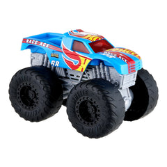 HOT WHEELS MONSTER TRUCK ROARIN WRECKERS RACE ACE CU FUNCTII SI SUNETE SCARA  1:43