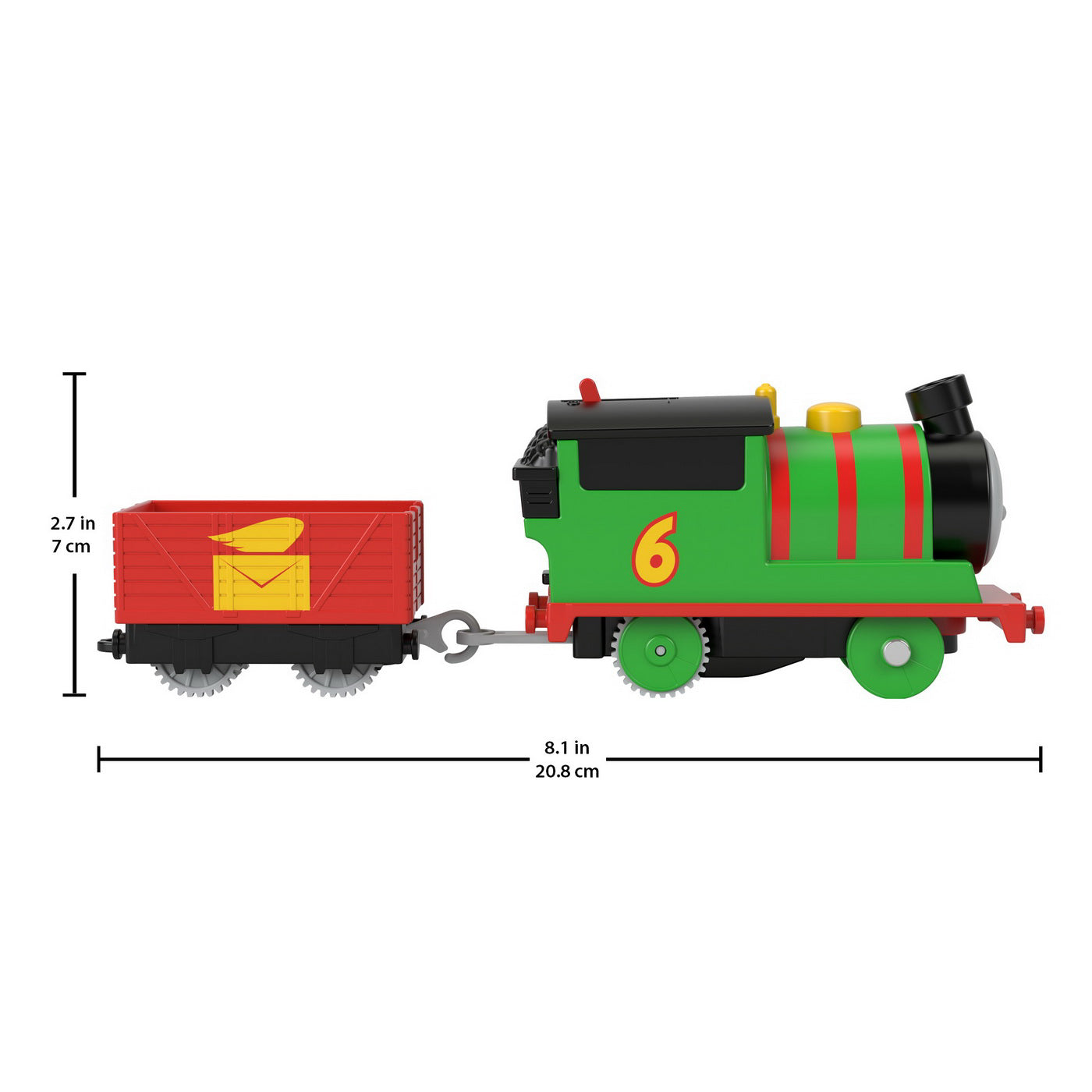 THOMAS LOCOMOTIVA MOTORIZATA PERCY CU VAGON