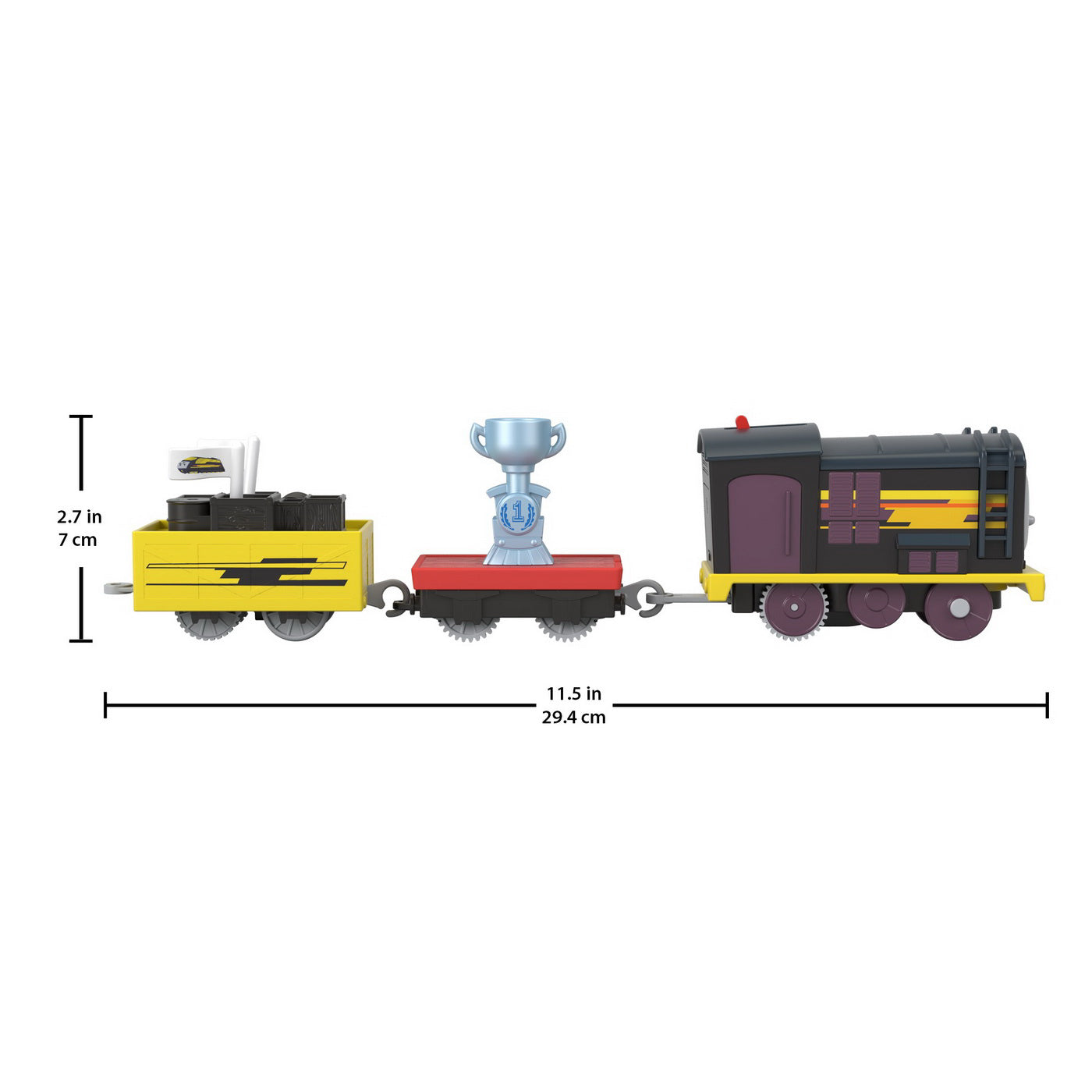 THOMAS LOCOMOTIVA MOTORIZATA DIESEL CU 2 VAGOANE