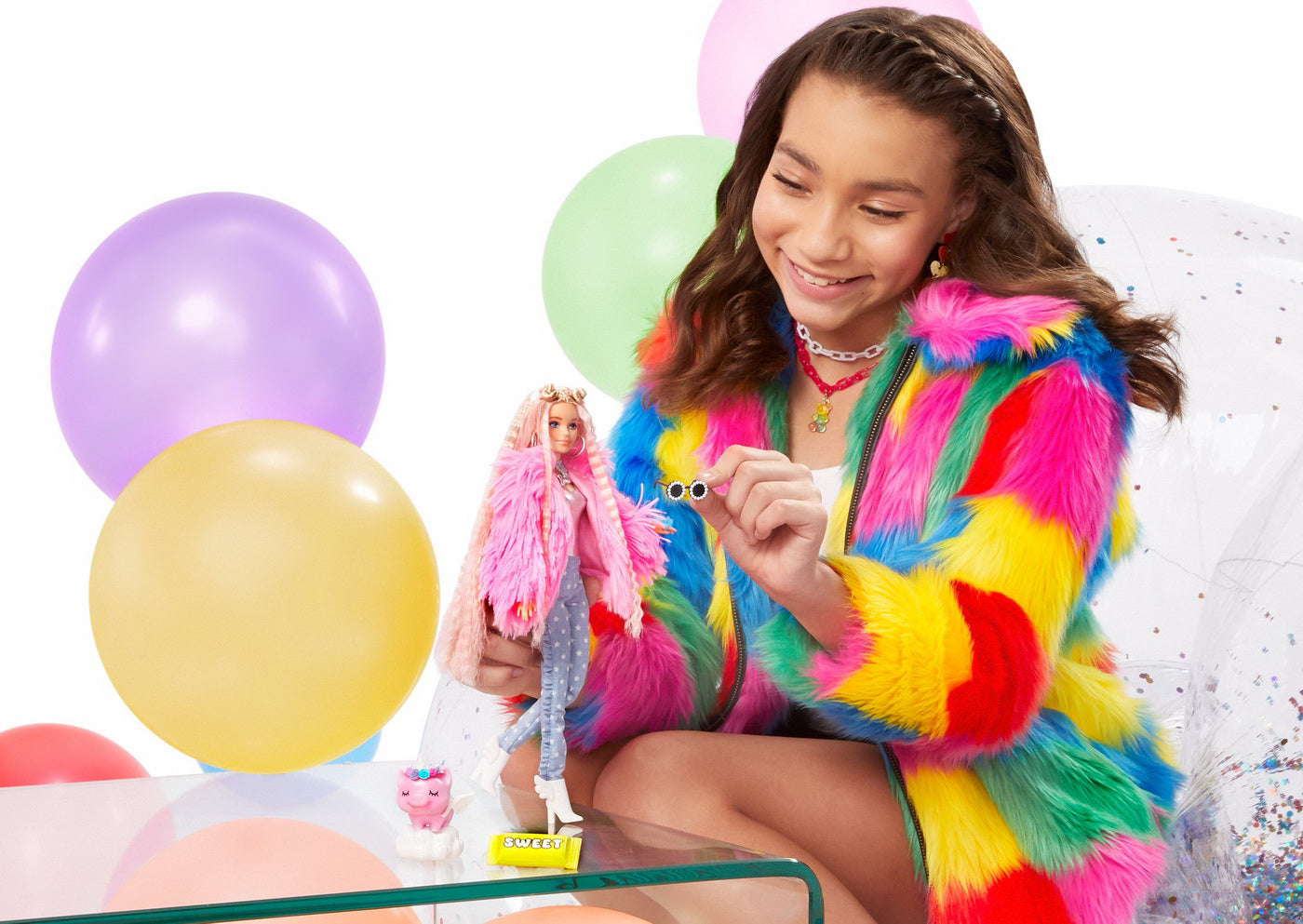 PAPUSA BARBIE EXTRA STYLE FLUFFY PINKY