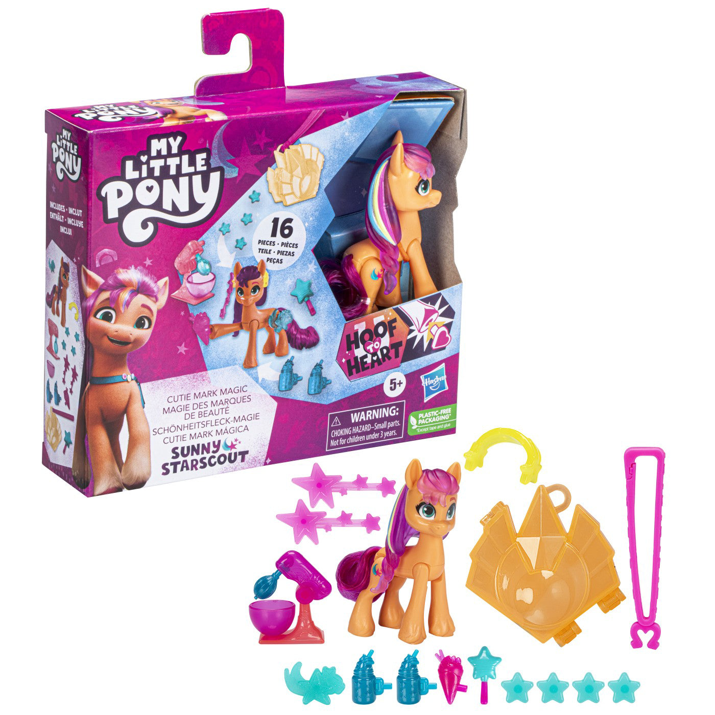 MY LITTLE PONY CUTIE MARK MAGIC FIGURINA SUNNY STARSCOUT 7.5CM