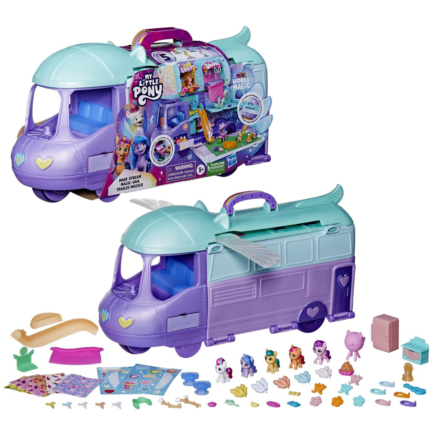 MY LITTLE PONY MINI WORLD MAGIC MARE STREAM CAMIONETA MAGICA