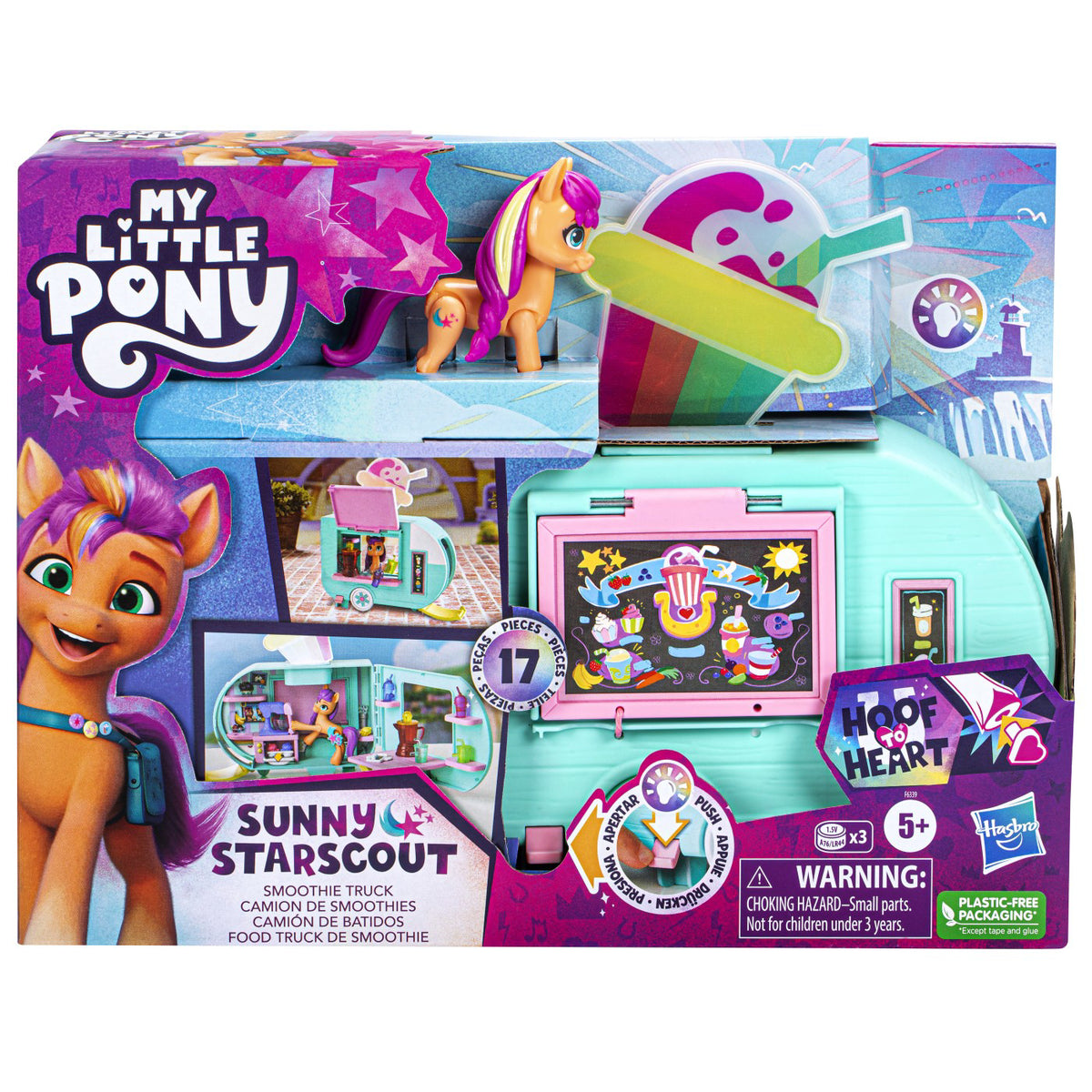 MY LITTLE PONY RULOTA DE SMOOTHIE A LUI SUNNY STARSCOUT HSF6339