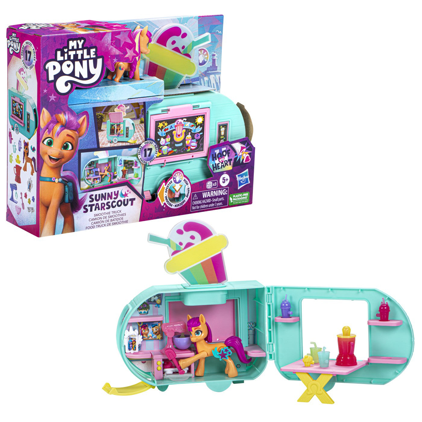 MY LITTLE PONY RULOTA DE SMOOTHIE A LUI SUNNY STARSCOUT HSF6339