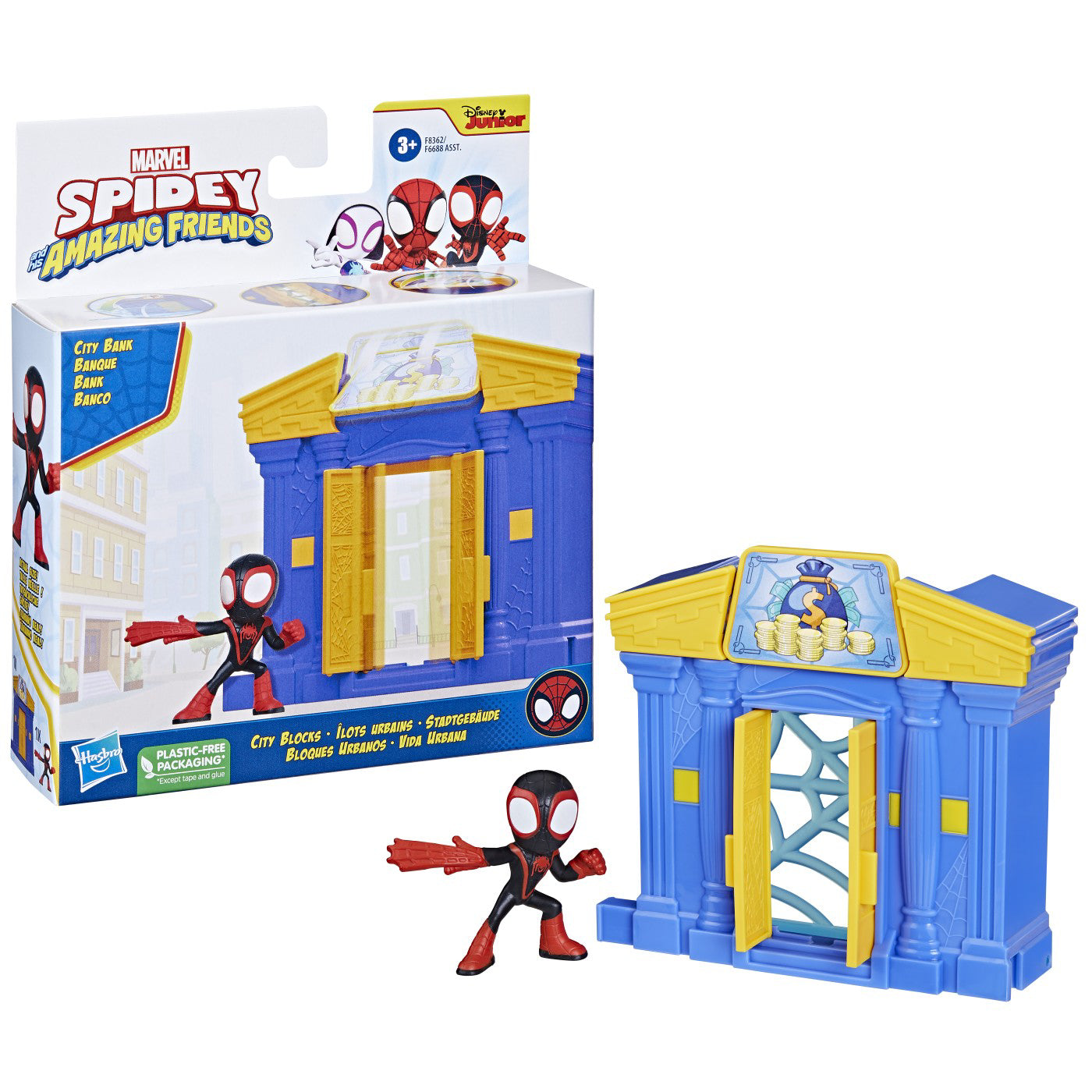 SPIDEY PRIETENII EXTRAORDINARI CITY BLOKS SET DE CONSTRUCTIE BANCA