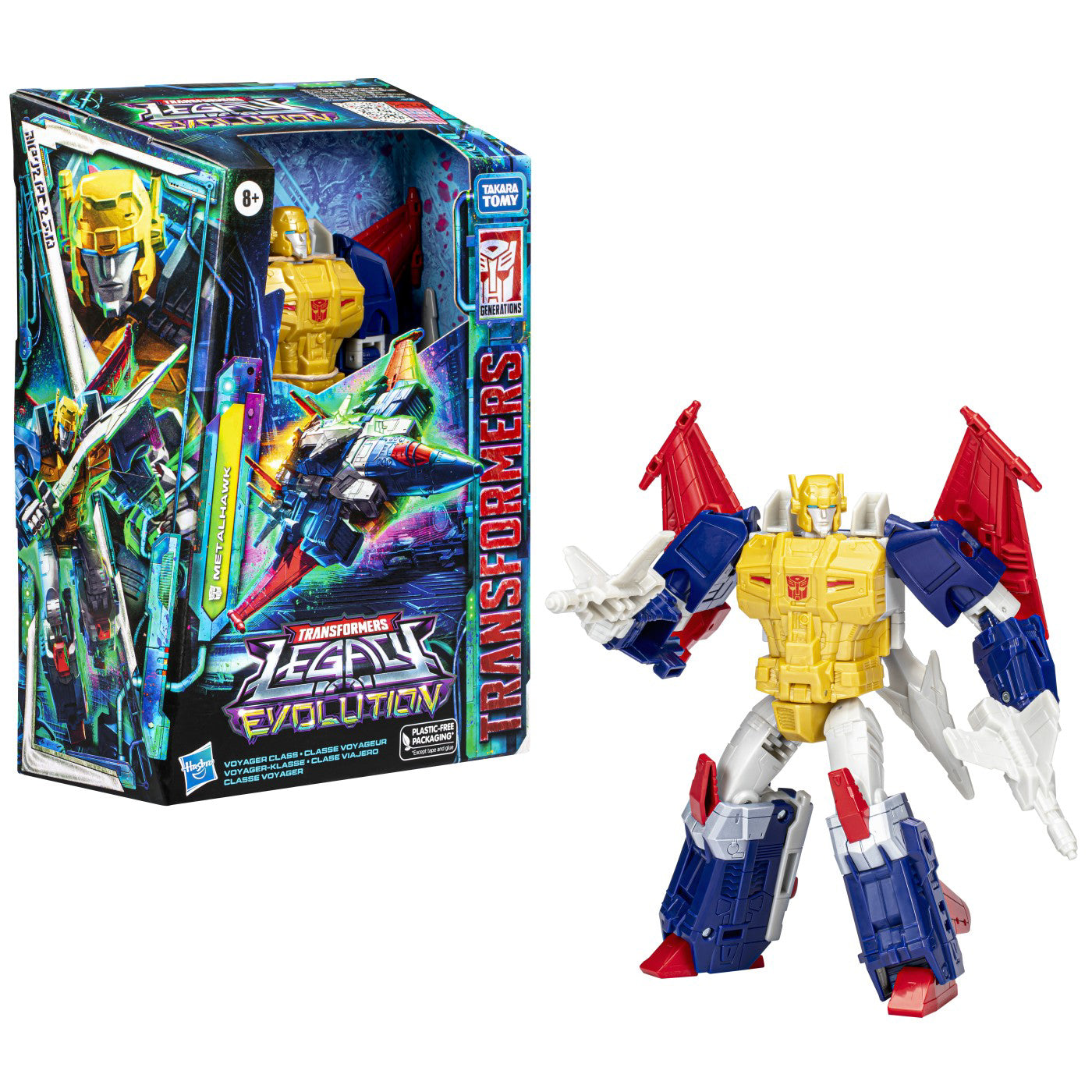 TRANSFORMERS LEGACY EVOLUTION FIGURINA METALHAWK 17CM