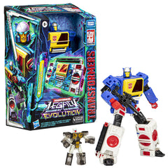 TRANSFORMERS LEGACY EVOLUTION FIGURINA TWINCAST & AUTOBOT REWIND 17CM