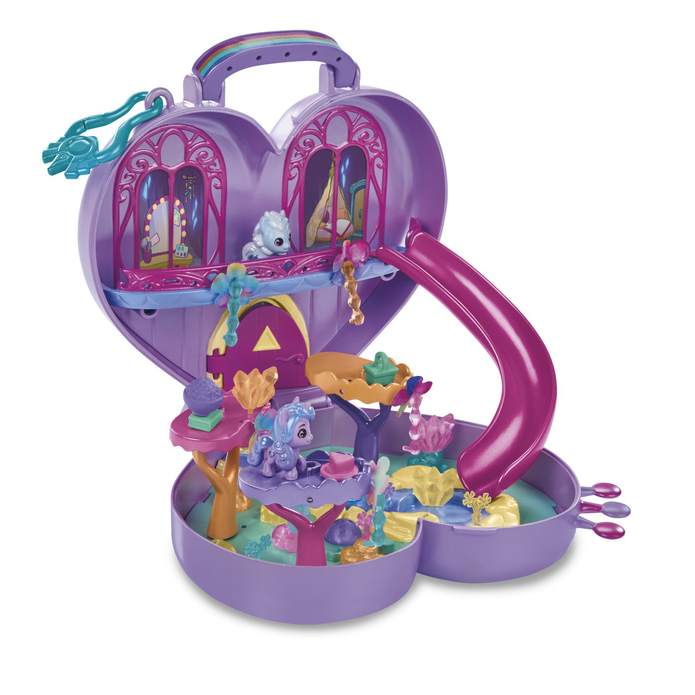 MY LITTLE PONY MINI WORLD MAGIC SET DE JOACA COMPACT CREATION BRIDLEWOOD FOREST