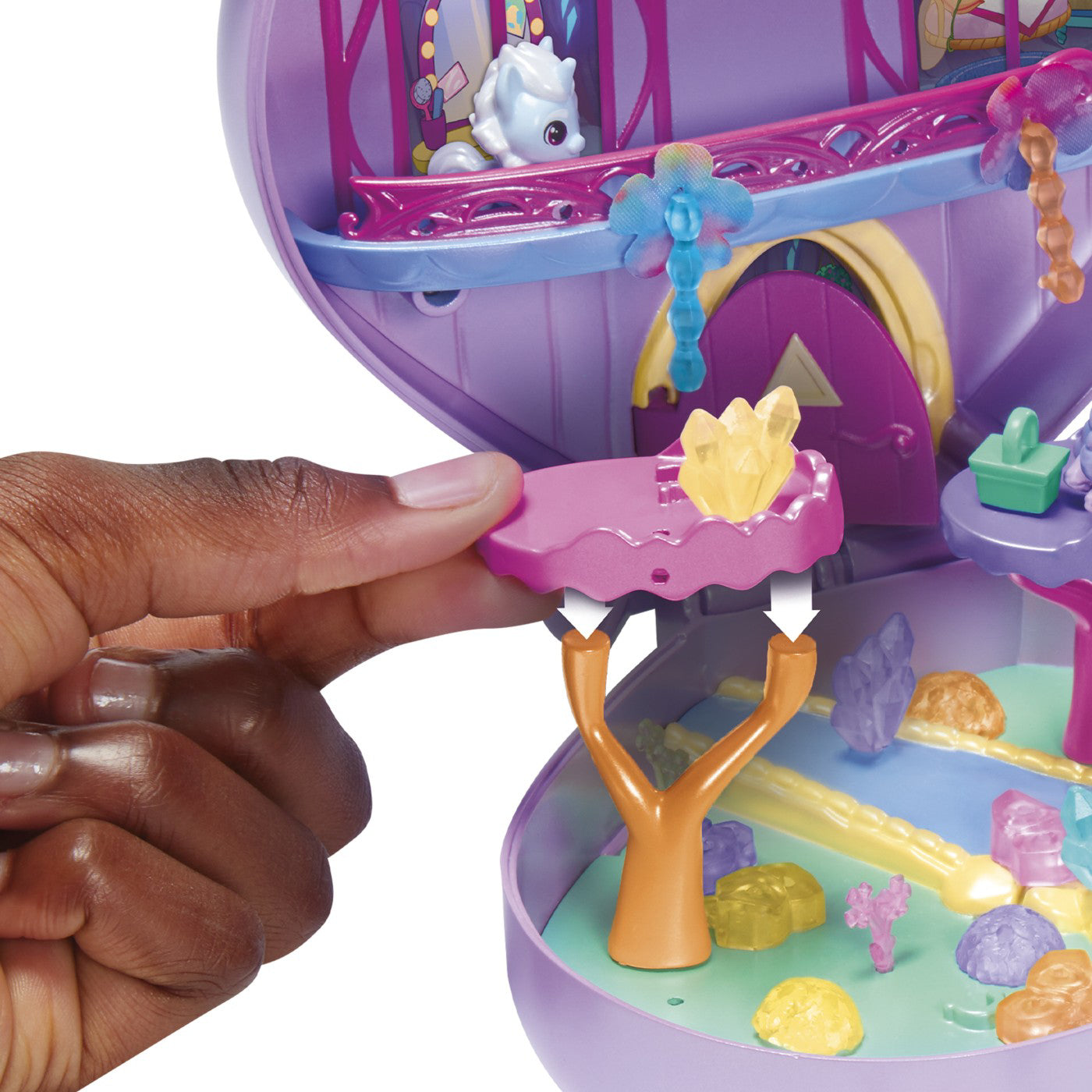 MY LITTLE PONY MINI WORLD MAGIC SET DE JOACA COMPACT CREATION BRIDLEWOOD FOREST