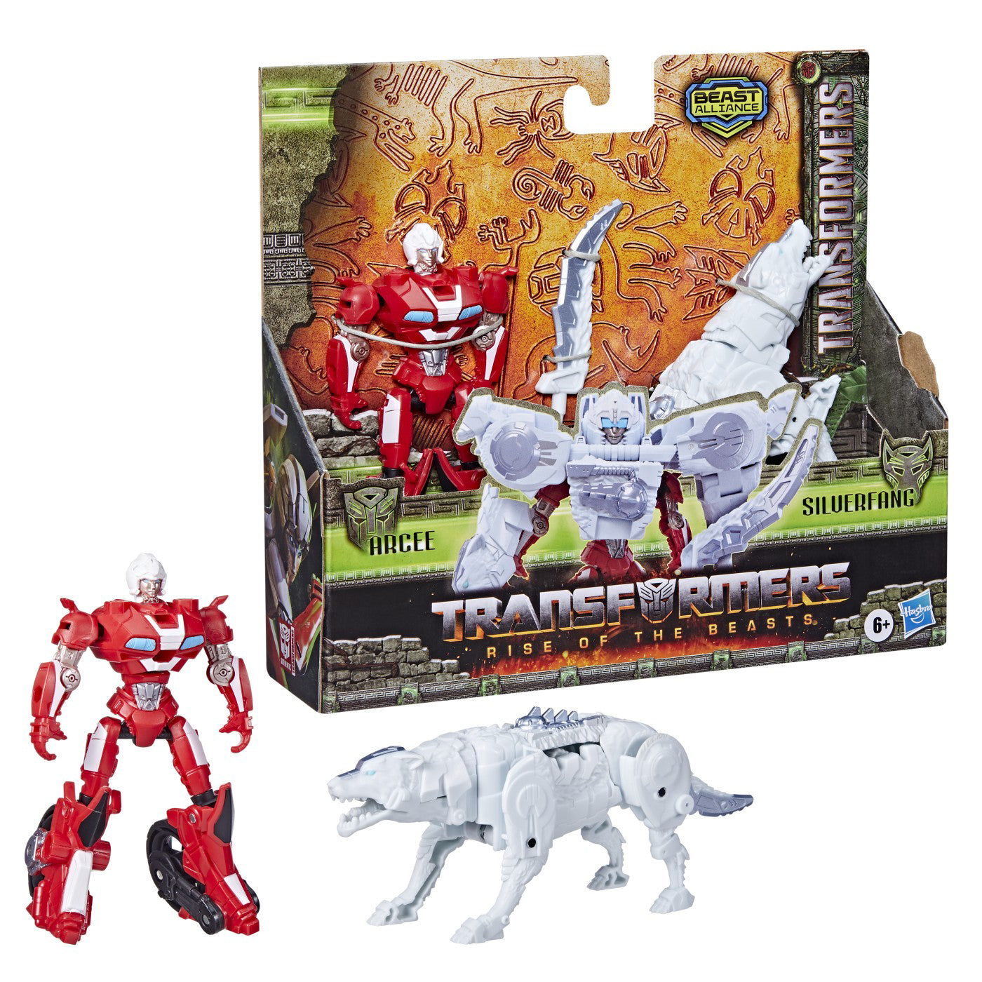 TRANSFORMERS 7 BEAST ALLIANCE SET 2 FIGURINE ARCEE SI SILVERFANG 13CM