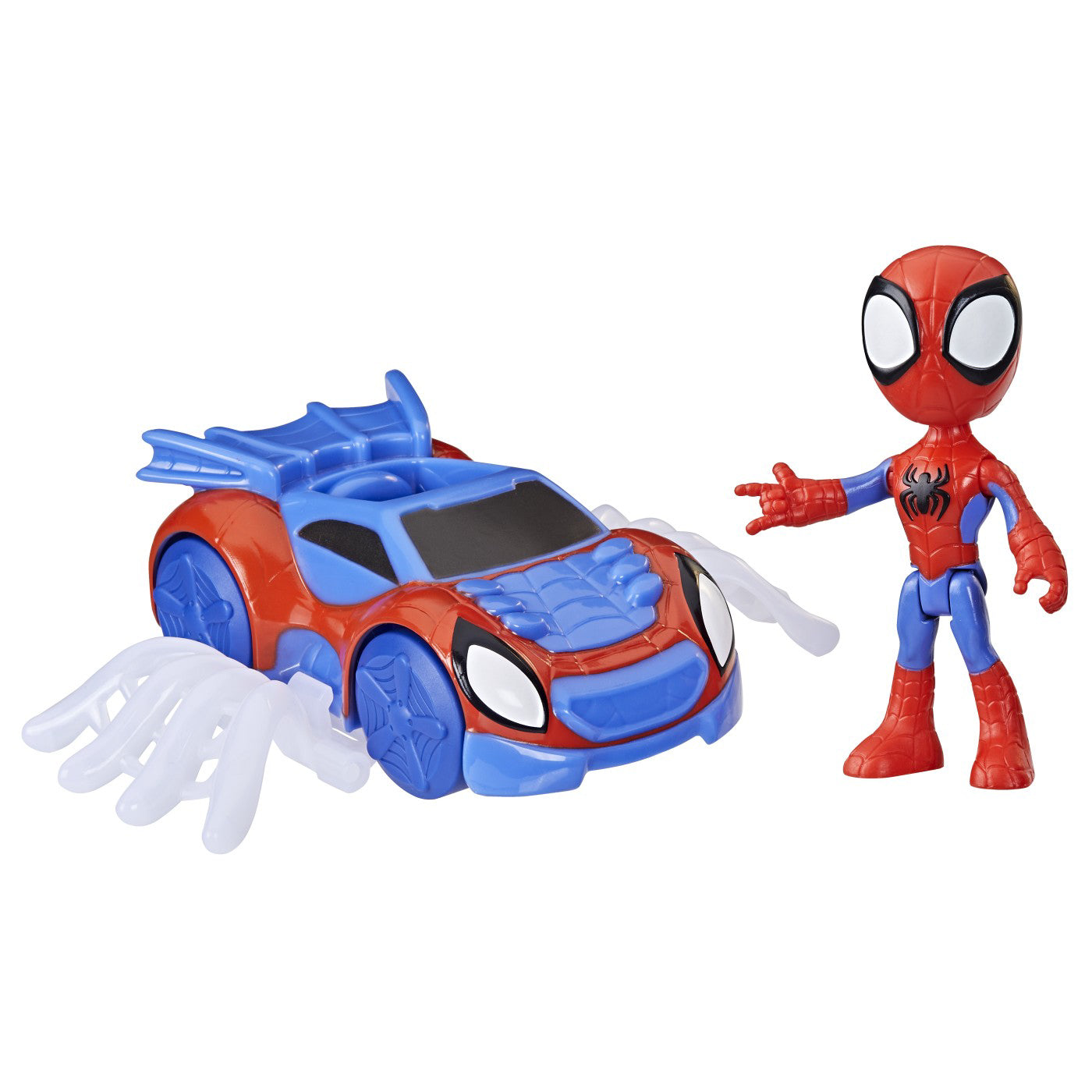 SPIDEY PRIETENII EXTRAORDINARI SET MASINUTA SI FIGURINA SI ACCESORIU SPIDEY