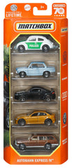 MATCHBOX SET 5 MASINUTE METALICE AUTOBAHN EXPRESS IV SCARA 1:64