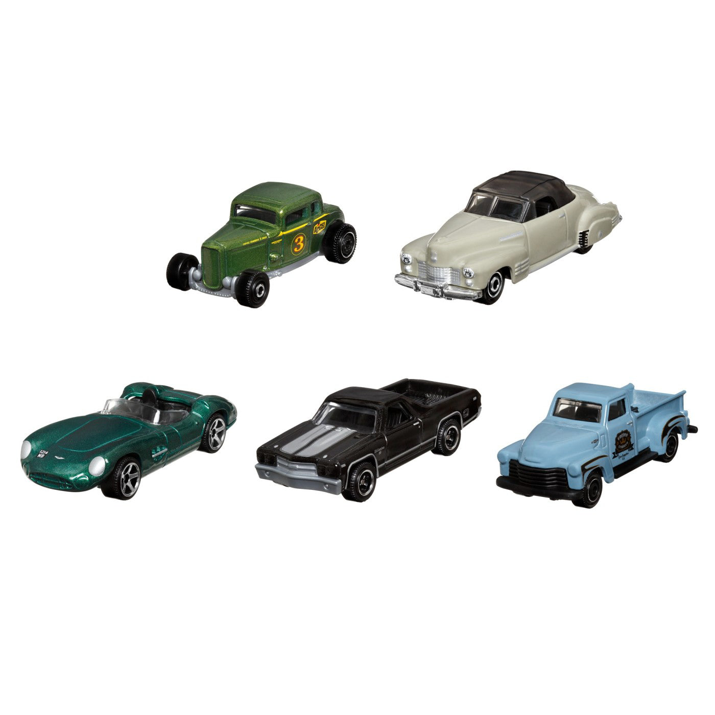 MATCHBOX SET 5 MASINUTE METALICE COFFEE CRUISERS IV SCARA 1:64
