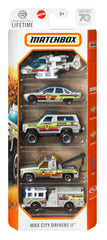 MATCHBOX SET 5 MASINUTE METALICE MBX CITY DRIVERS II SCARA 1:64