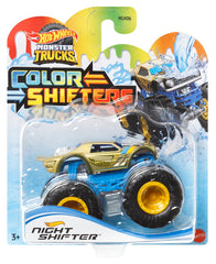 HOT WHEELS MONSTER TRUCK CAMION NIGHT SHIFTER CU CULORI SCHIMBATOARE SCARA 1:64