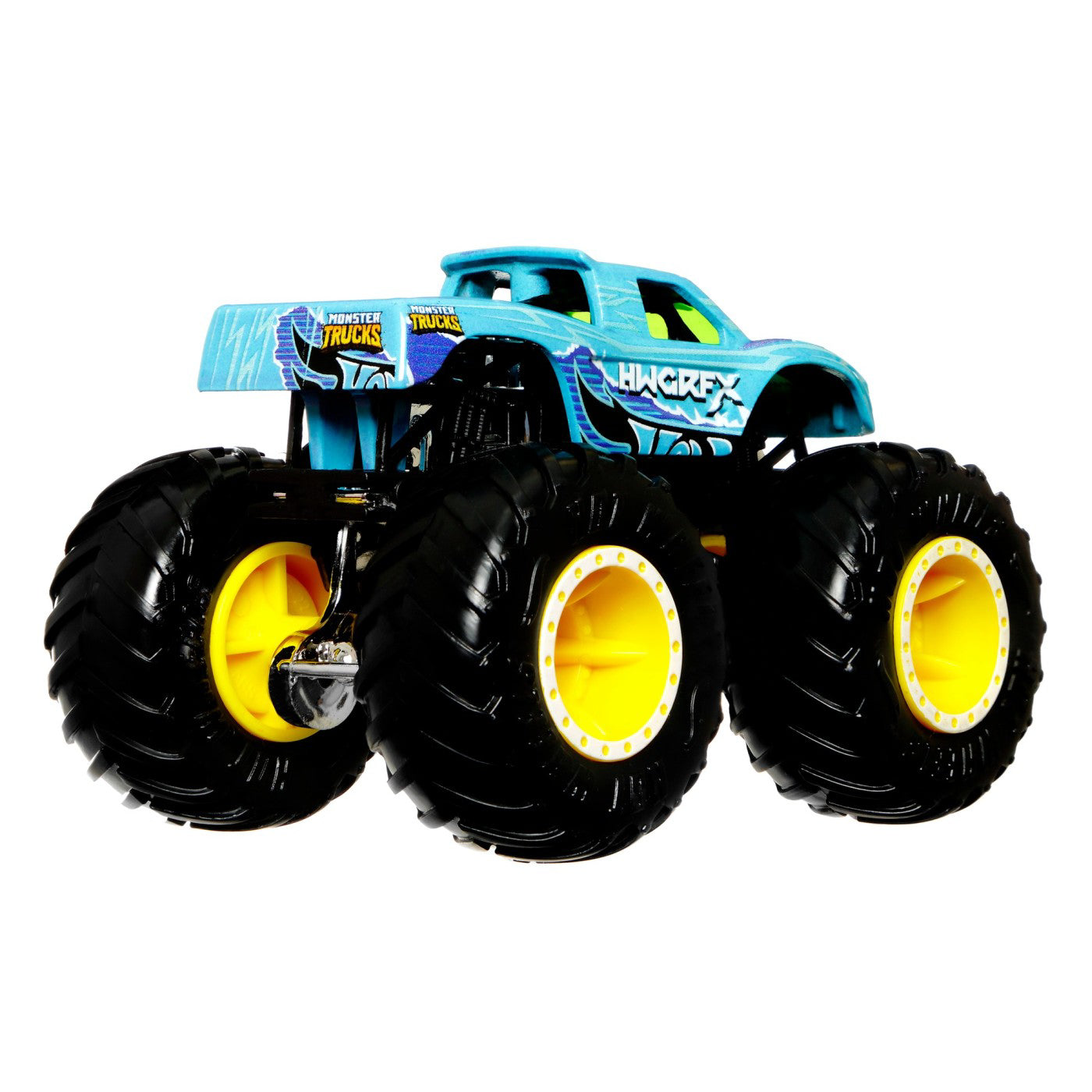 HOT WHEELS MONSTER TRUCK CAMION PODIUM CRASHER CU CULORI SCHIMBATOARE SCARA 1:64