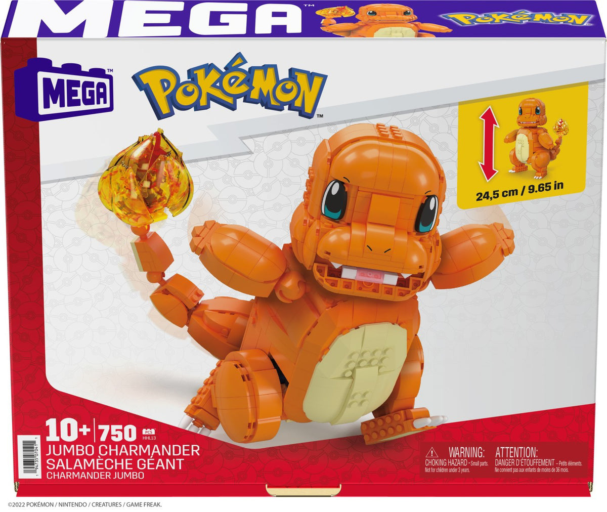 POKEMON MEGA CONSTRUX JUMBO CHARMANDER SALAMECHE