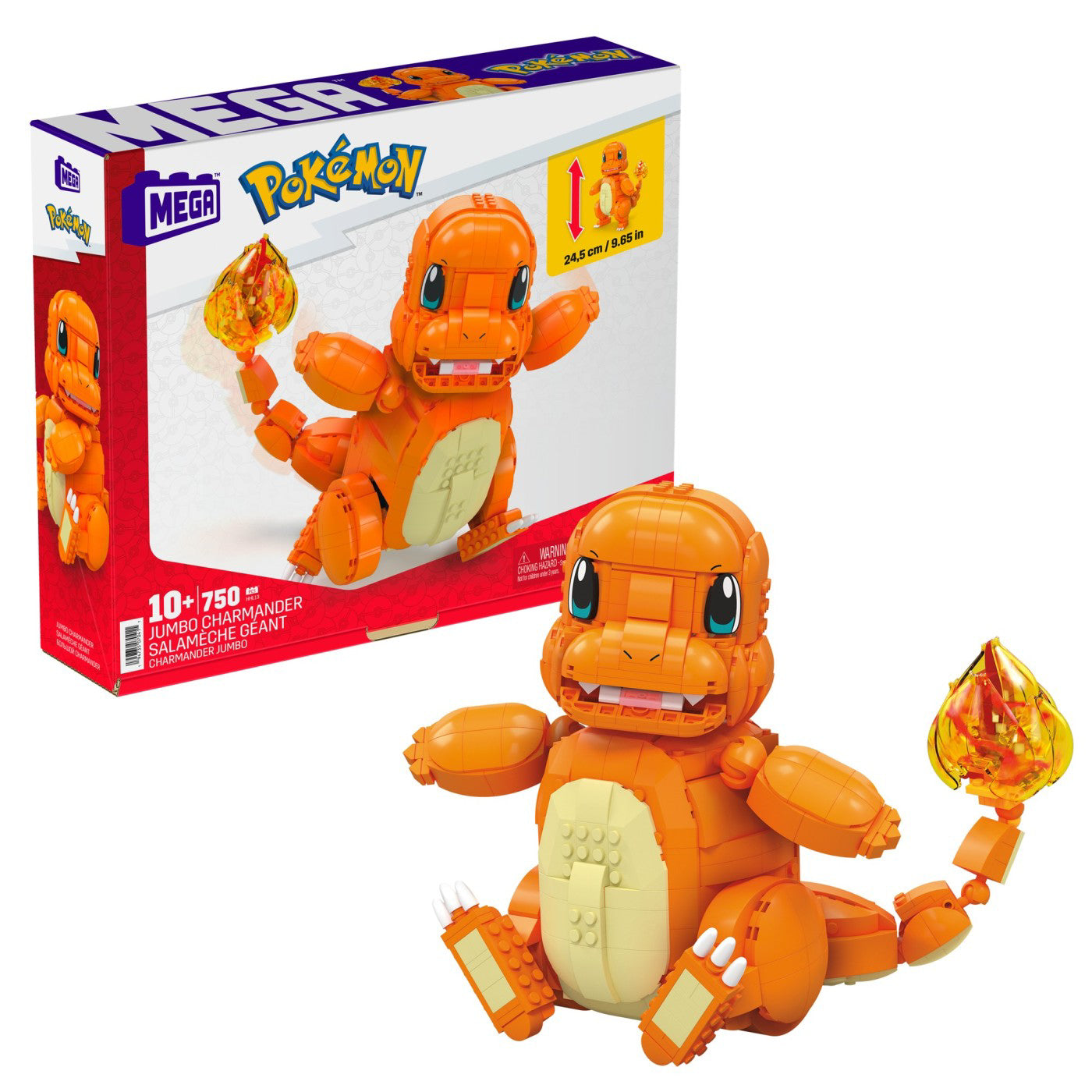 POKEMON MEGA CONSTRUX JUMBO CHARMANDER SALAMECHE