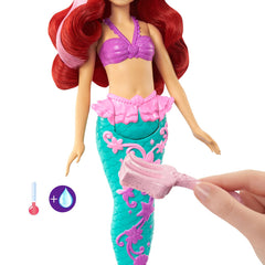 DISNEY PRINCESS PAPUSA ARIEL CU CULORI SCHIMBATOARE