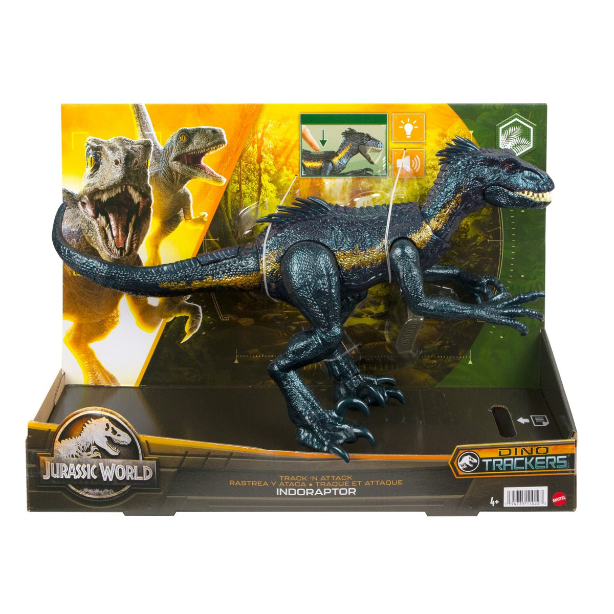 JURASSIC WORLD DINO TRACKERS TRACK N ATTACK  DINOZAUR INDORAPTOR