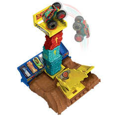 HOT WHEELS MONSTER TRUCK ARENA SMASHERS PROVOCAREA SARITURA CU MASINA