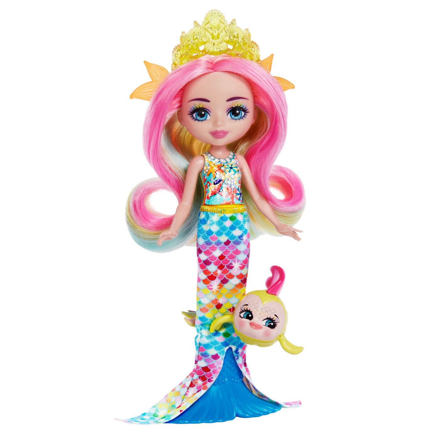 ENCHANTIMALS ROYAL PAPUSI SI ANIMALUTE RADIA RAINBOW FISH SI FLO