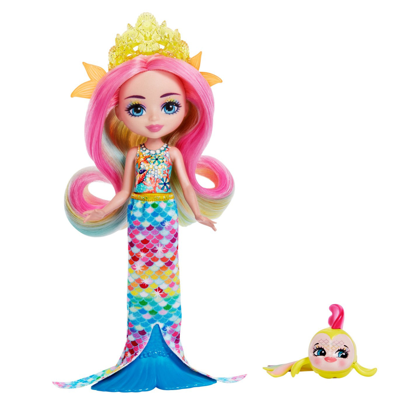 ENCHANTIMALS ROYAL PAPUSI SI ANIMALUTE RADIA RAINBOW FISH SI FLO