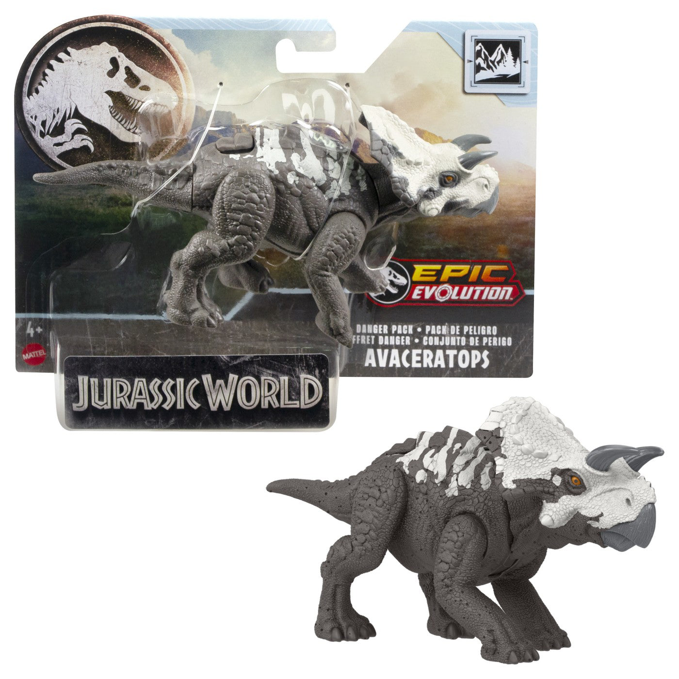 JURASSIC WORLD DINO TRACKERS DANGER PACK DINOZAUR AVACERATOPS